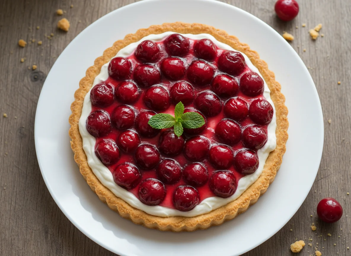 Ягодный тарт с кремом photo