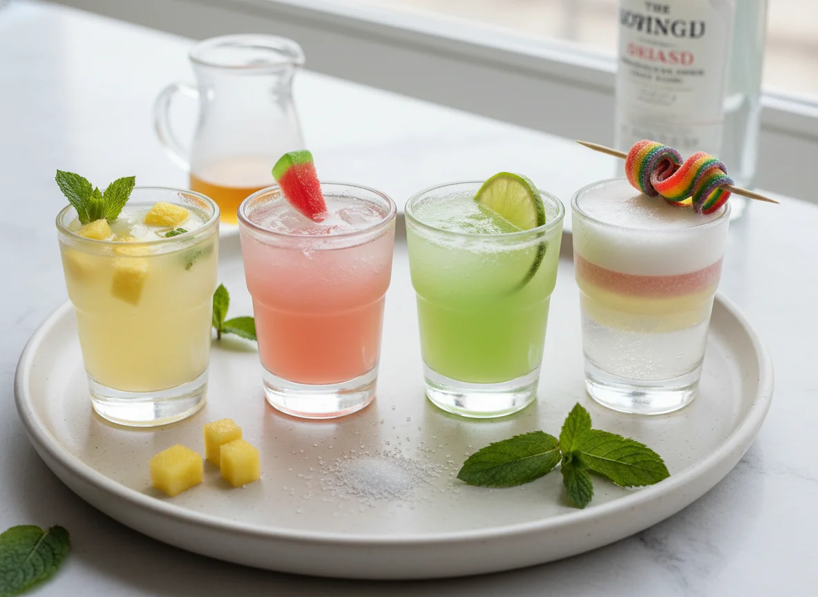 Алкогольные шоты с джином photo