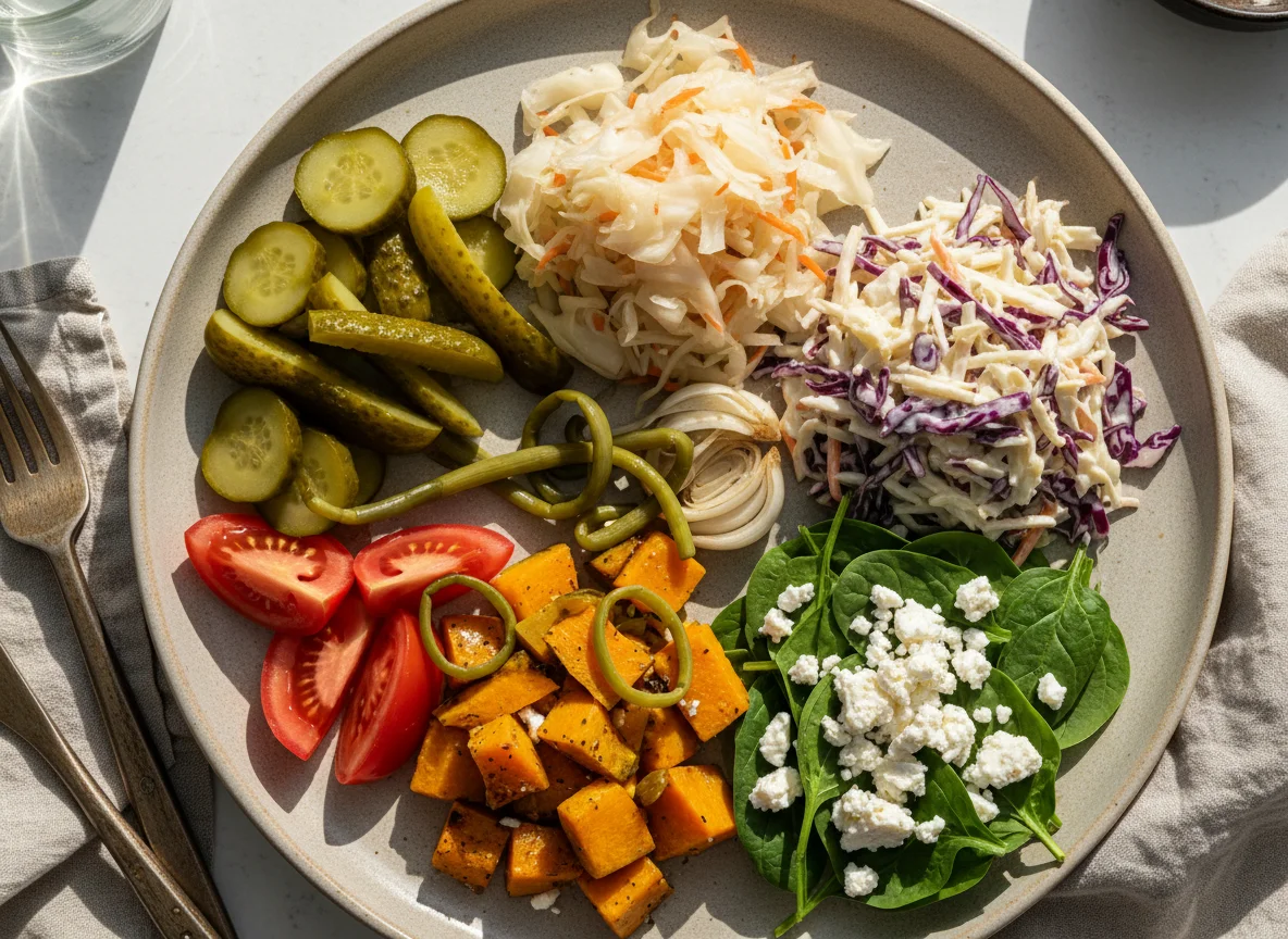 Ассорти из салатов и закусок photo