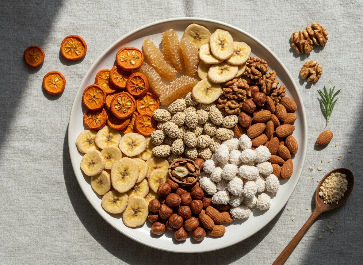 Ассорти из сухофруктов и орехов photo