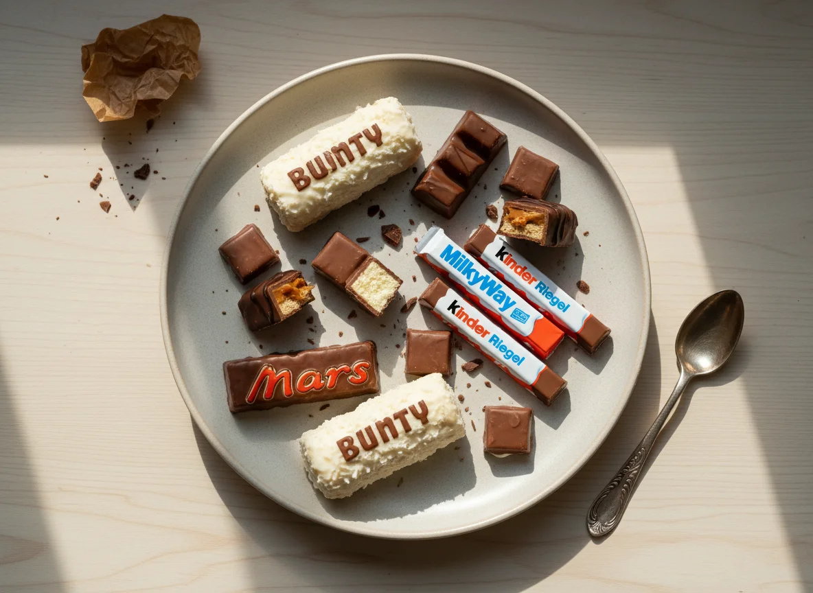 Ассорти шоколадных батончиков photo