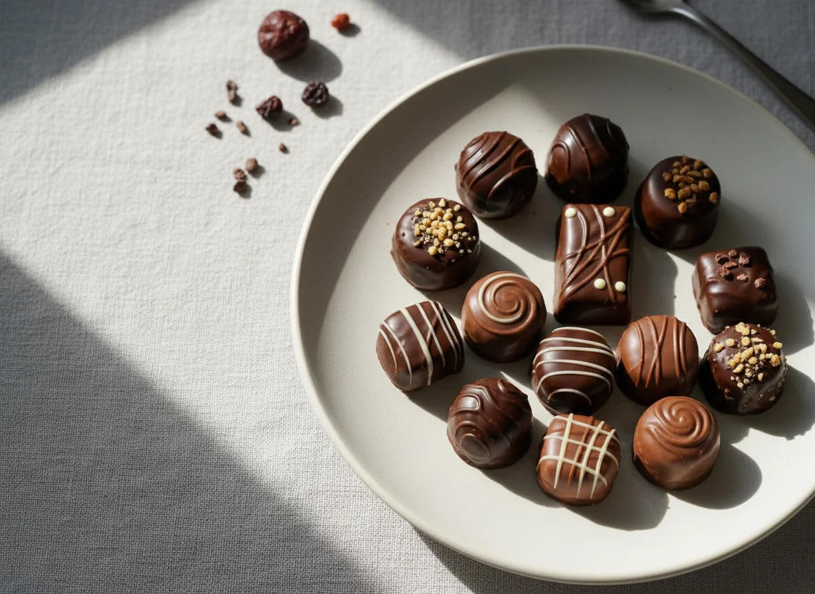 Ассорти шоколадных конфет photo