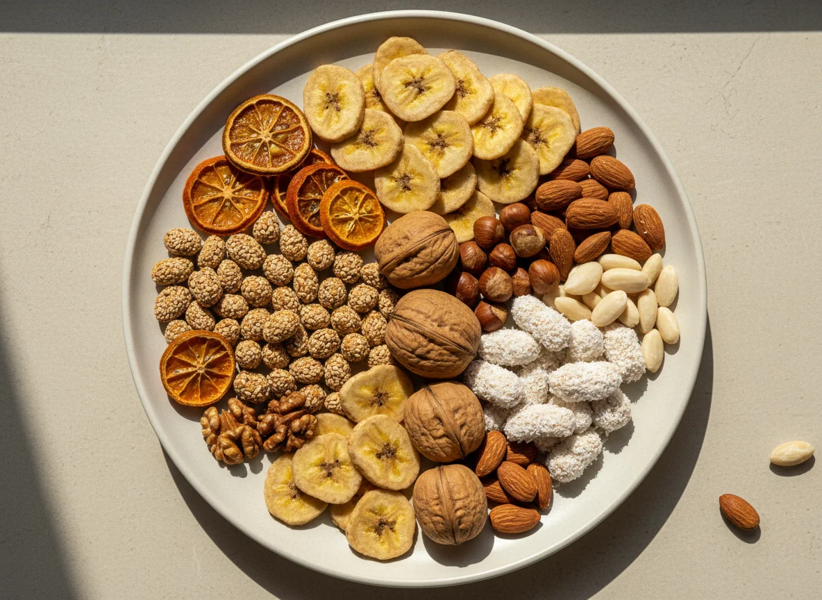 Ассорти сухофруктов и орехов photo