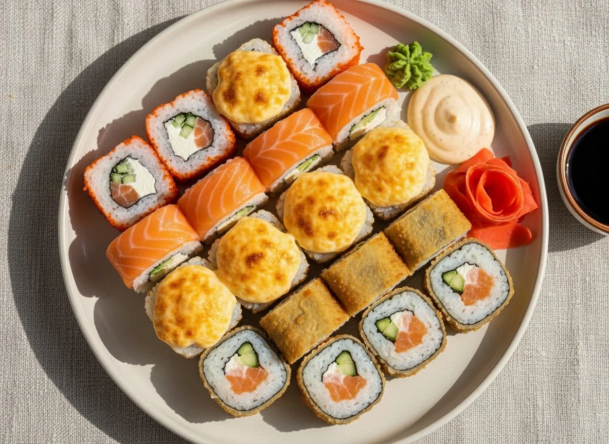Ассорти суши-роллов photo