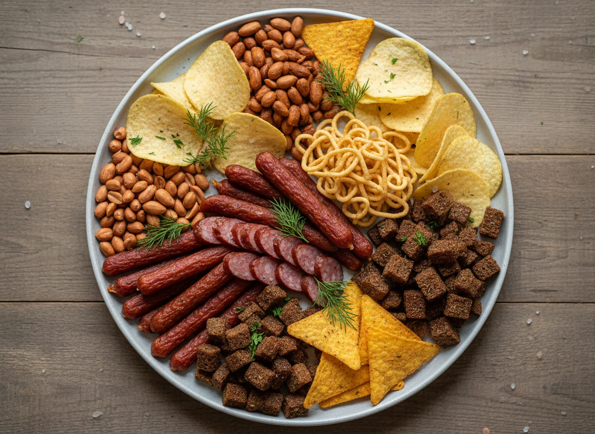 Ассорти закусок к пиву photo