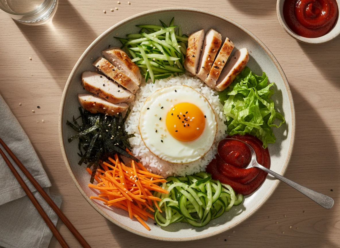 Бибимпаб с курицей photo