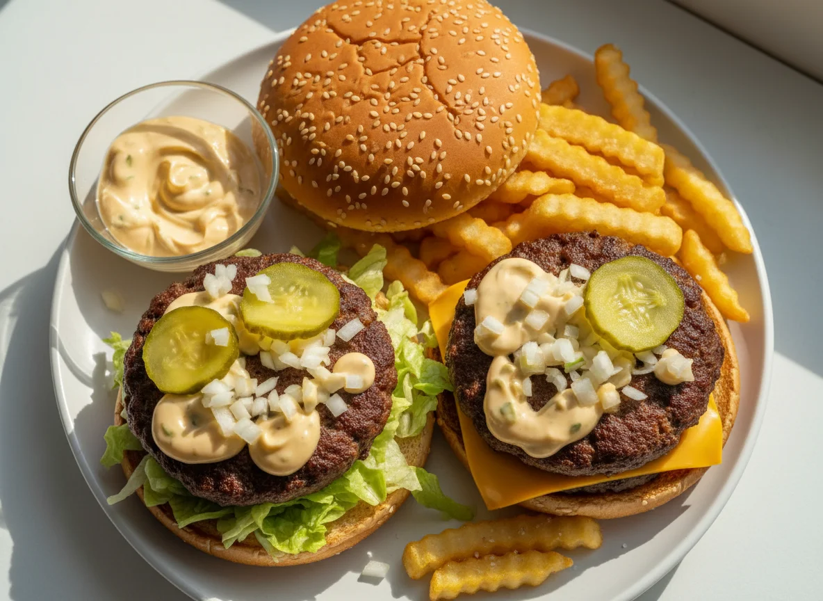 Биг Мак и картофель фри photo