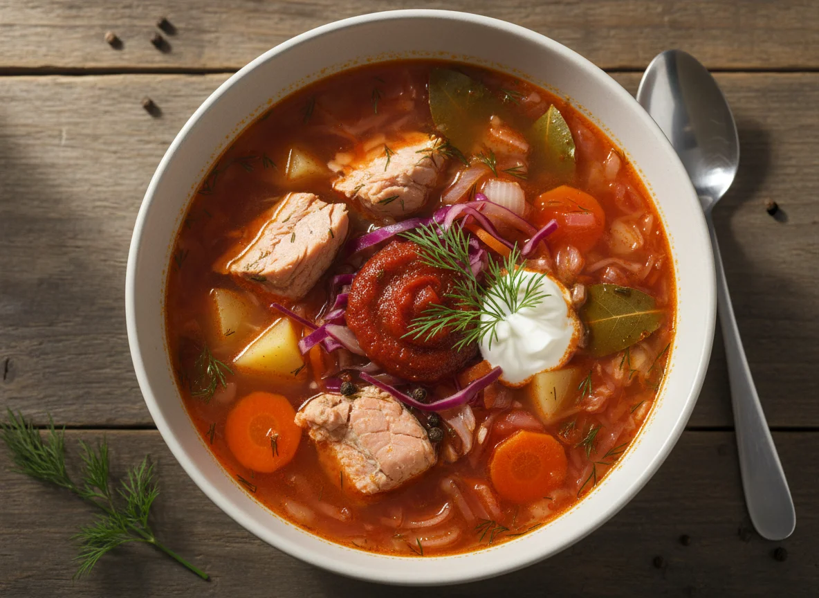 Борщ с рыбой photo