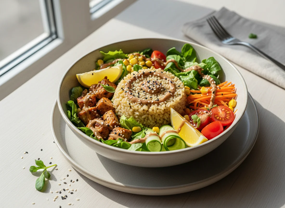 Боул с булгуром photo