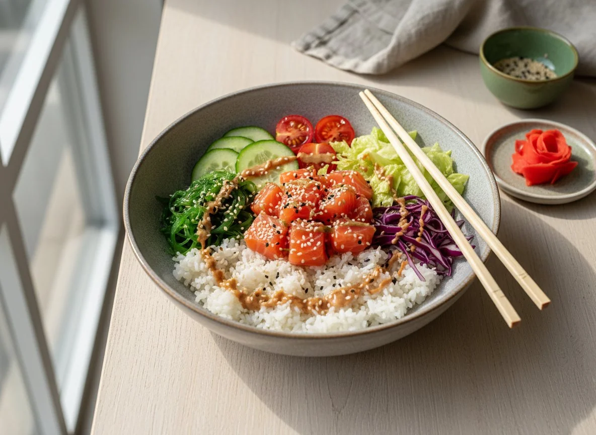 Боул с лососем photo