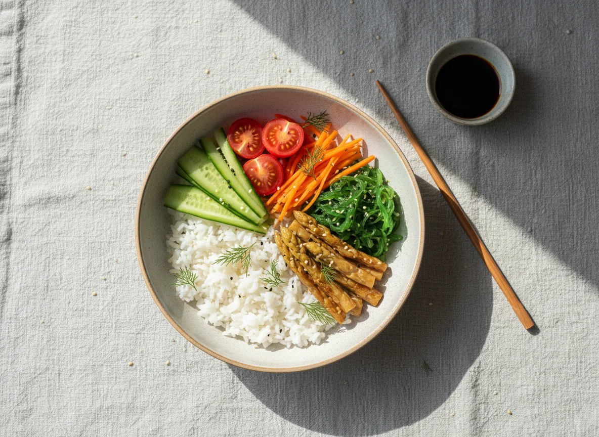 Боул с рисом и овощами photo