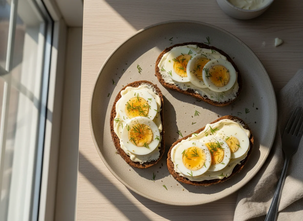 Бутерброды с яйцами photo