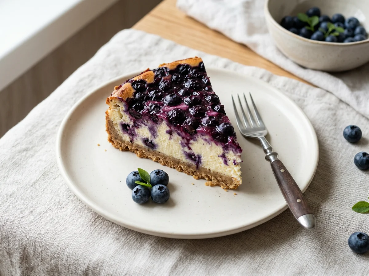 Черничный чизкейк photo