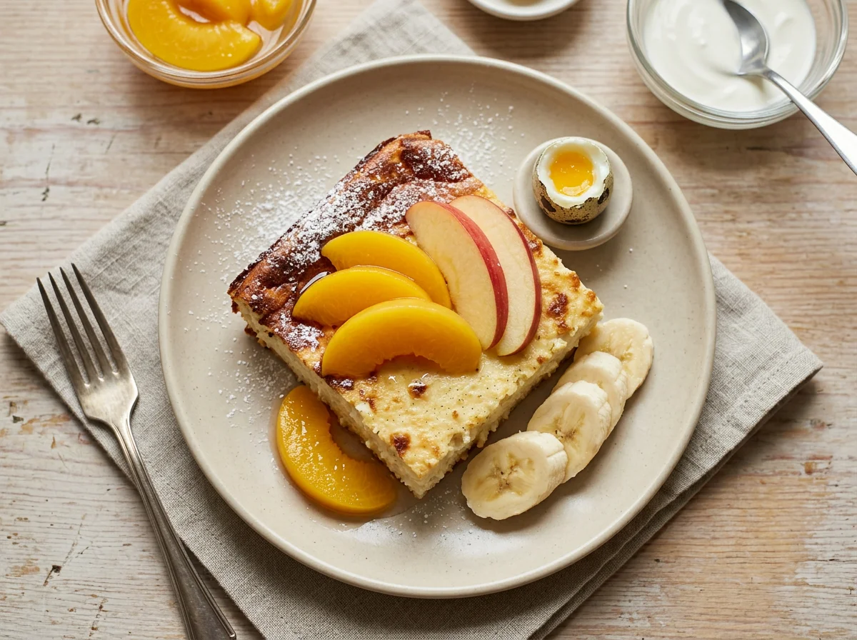 Десерт с фруктами photo