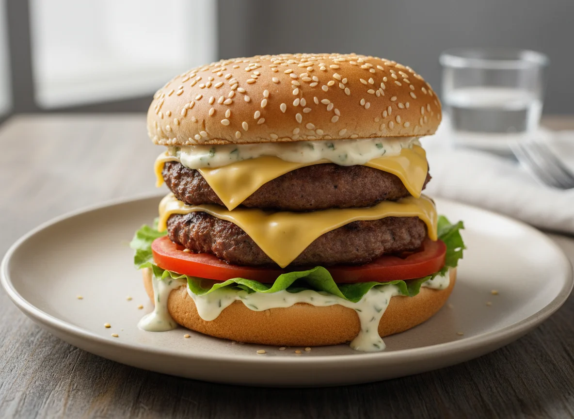 Двойной бургер photo