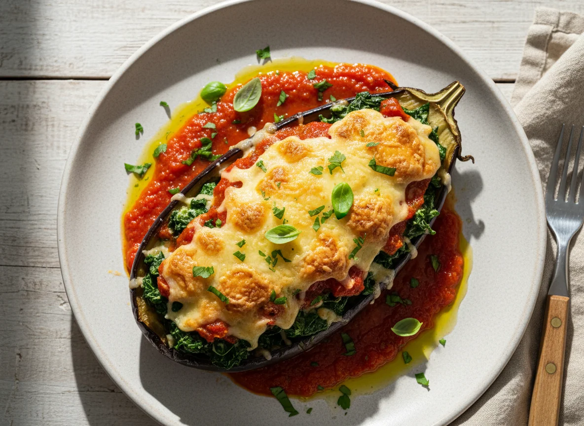 Фаршированный баклажан photo