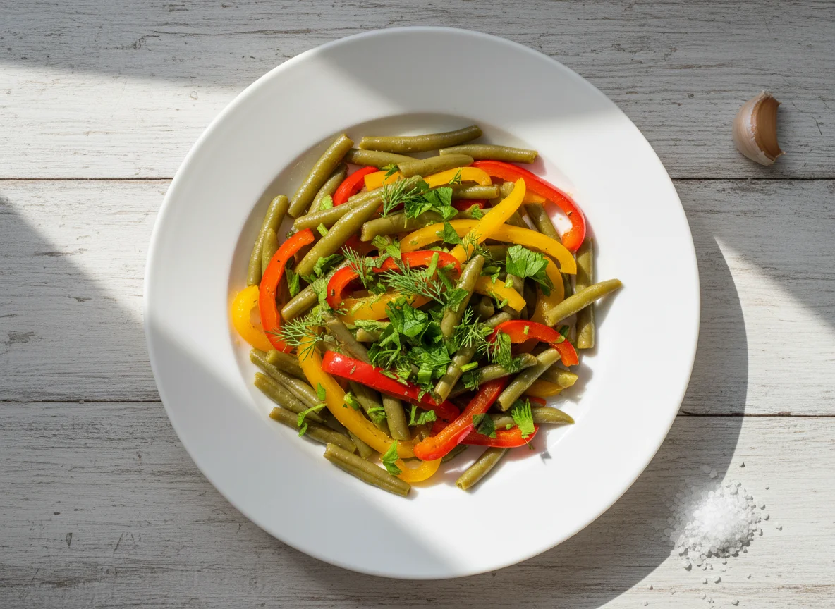 Фасоль с болгарским перцем photo