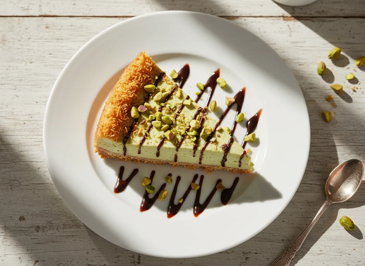 Фисташковый чизкейк photo
