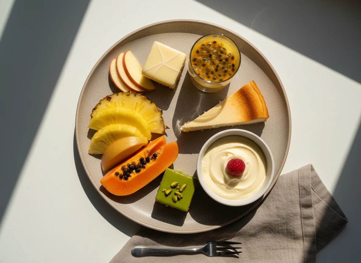 Фруктово-десертная тарелка photo