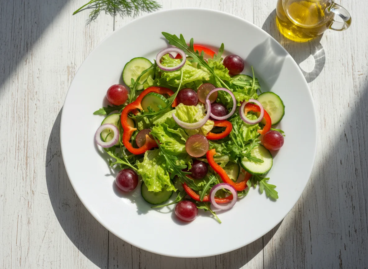 Фруктово-овощной салат photo