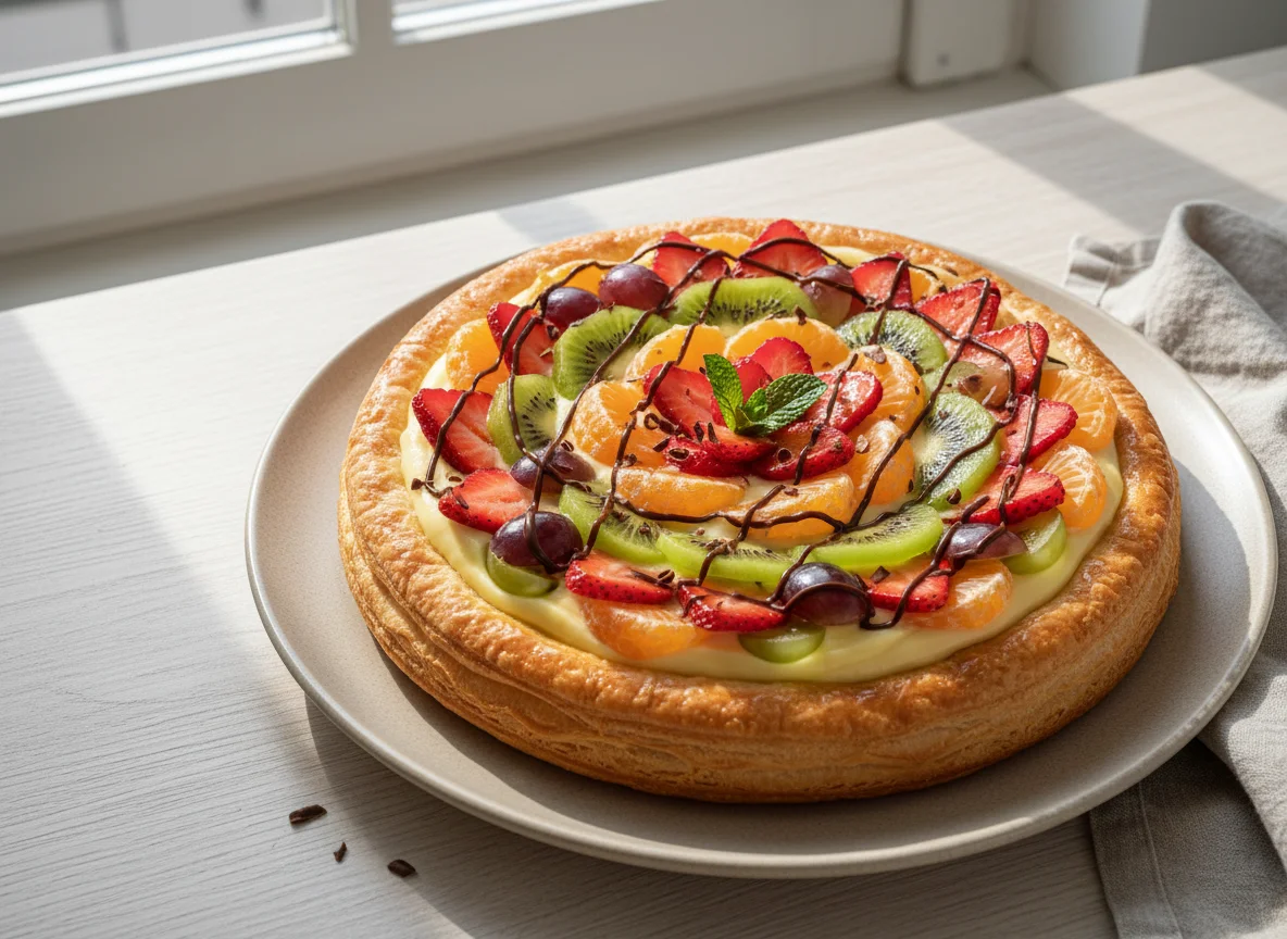 Фруктовый датский пирог photo