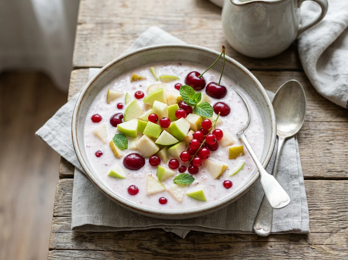 Фруктовый суп photo