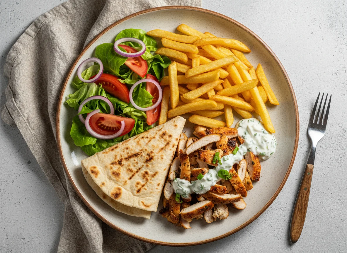 Гирос с курицей photo