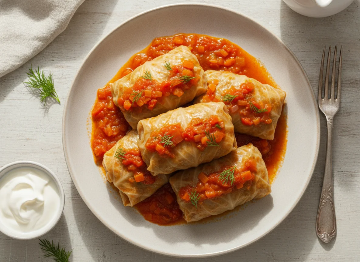 Голубцы с мясным фаршем и рисом photo