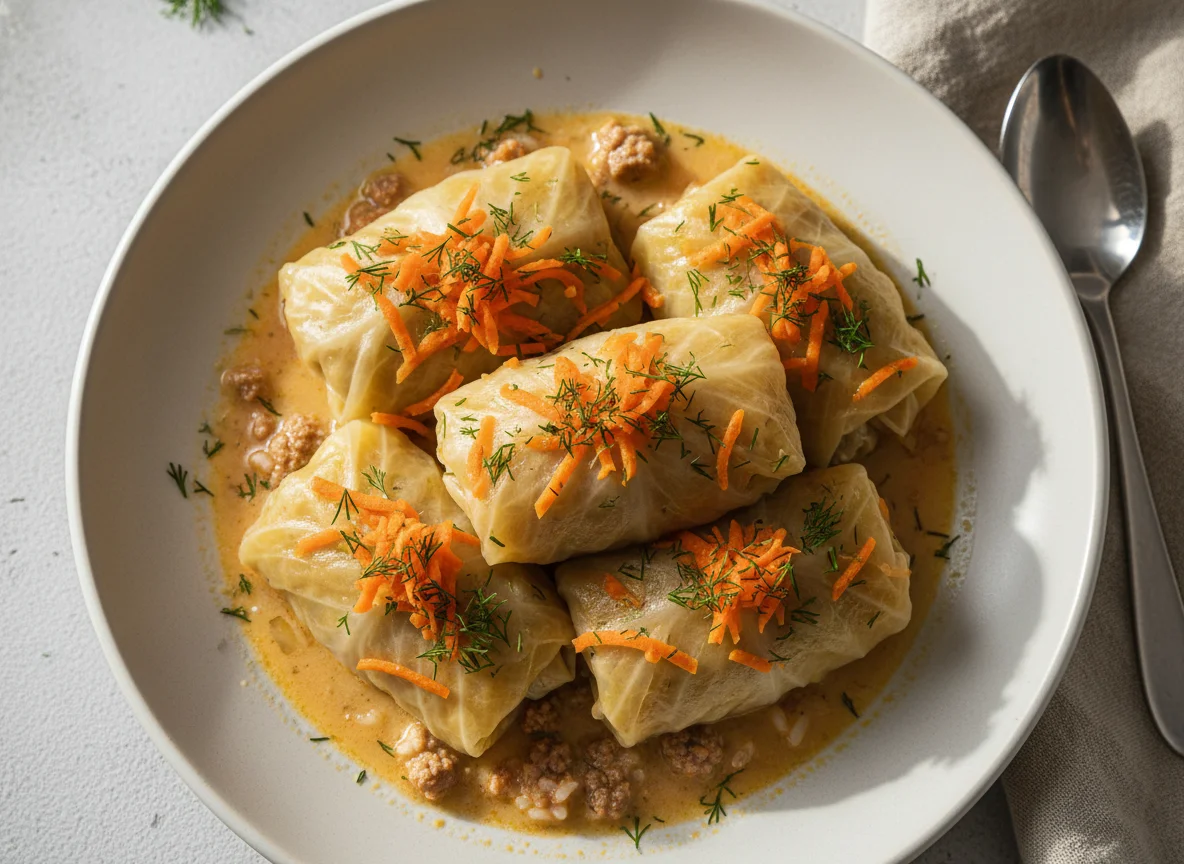 Голубцы с морковью и зеленью photo