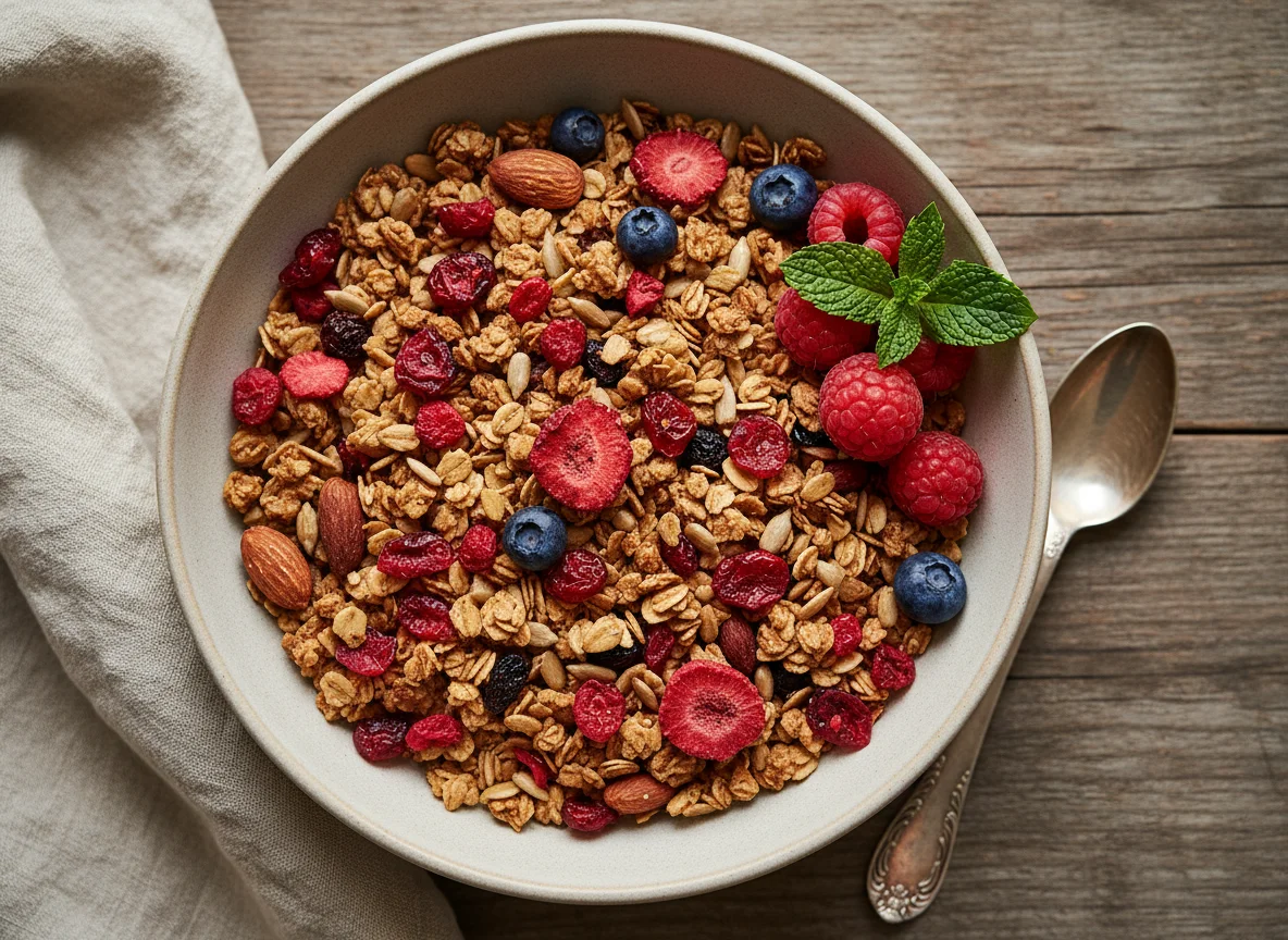 Гранола с ягодами photo