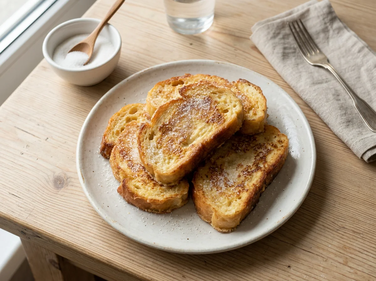 Гренки с сахаром photo