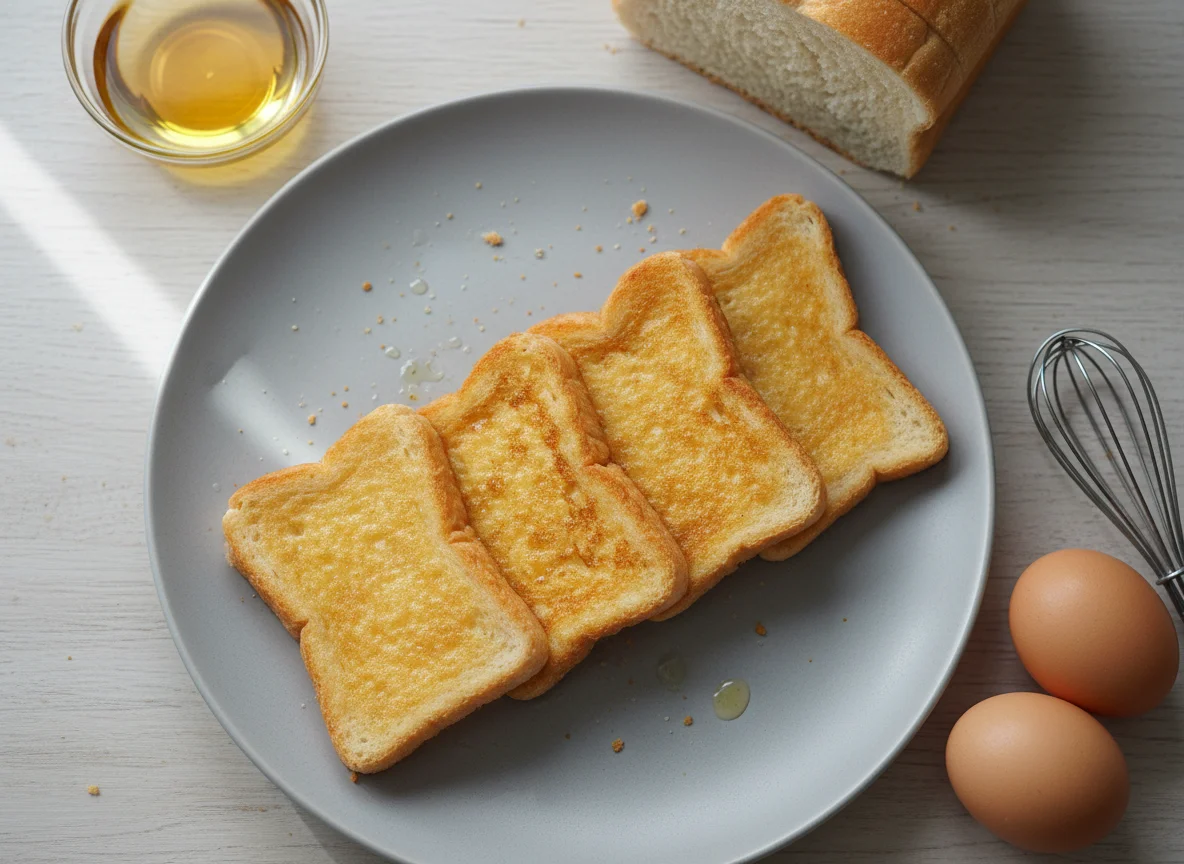 Гренки в яйце photo