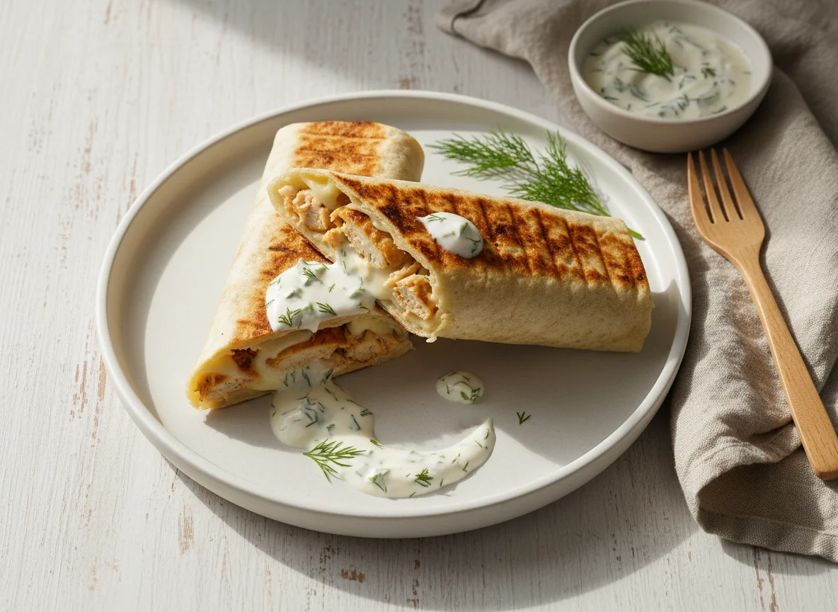 Гриль-лаваш с начинкой photo