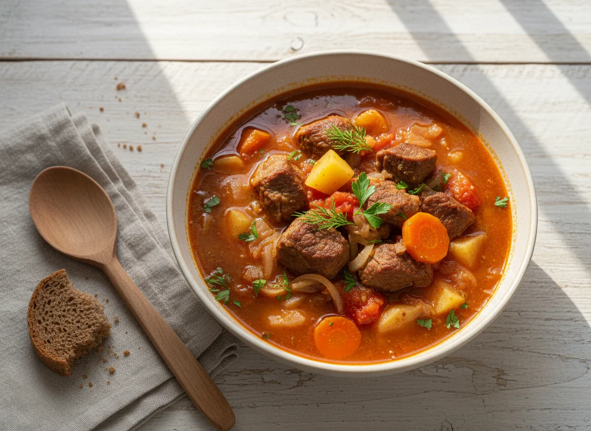 Густой суп или рагу photo