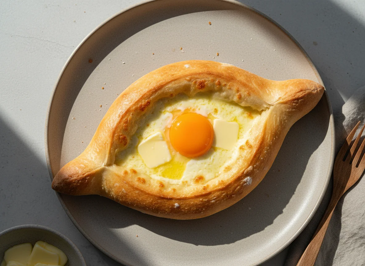 Хачапури по-аджарски (кусочек) photo