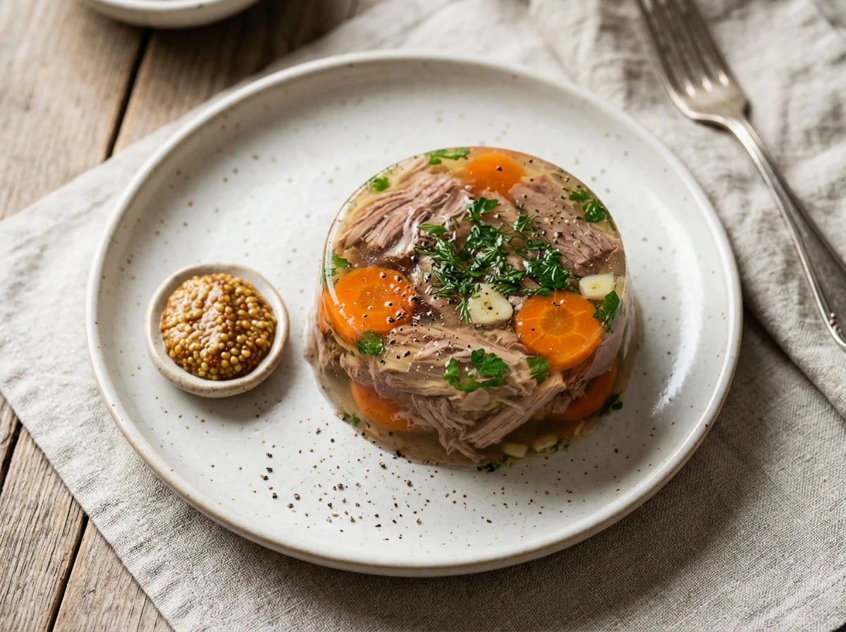 Холодец с горчицей photo