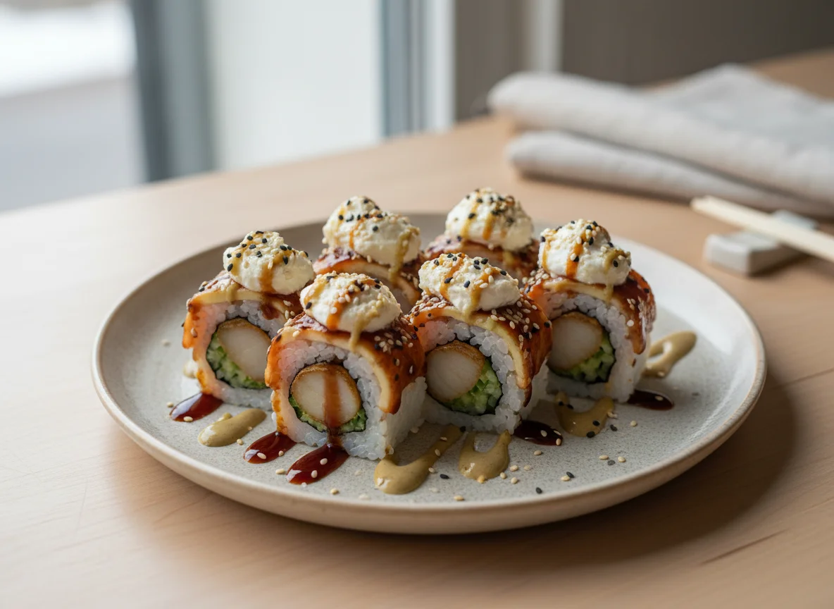 Хотата авокадо (Роллы с гребешком и авокадо) photo