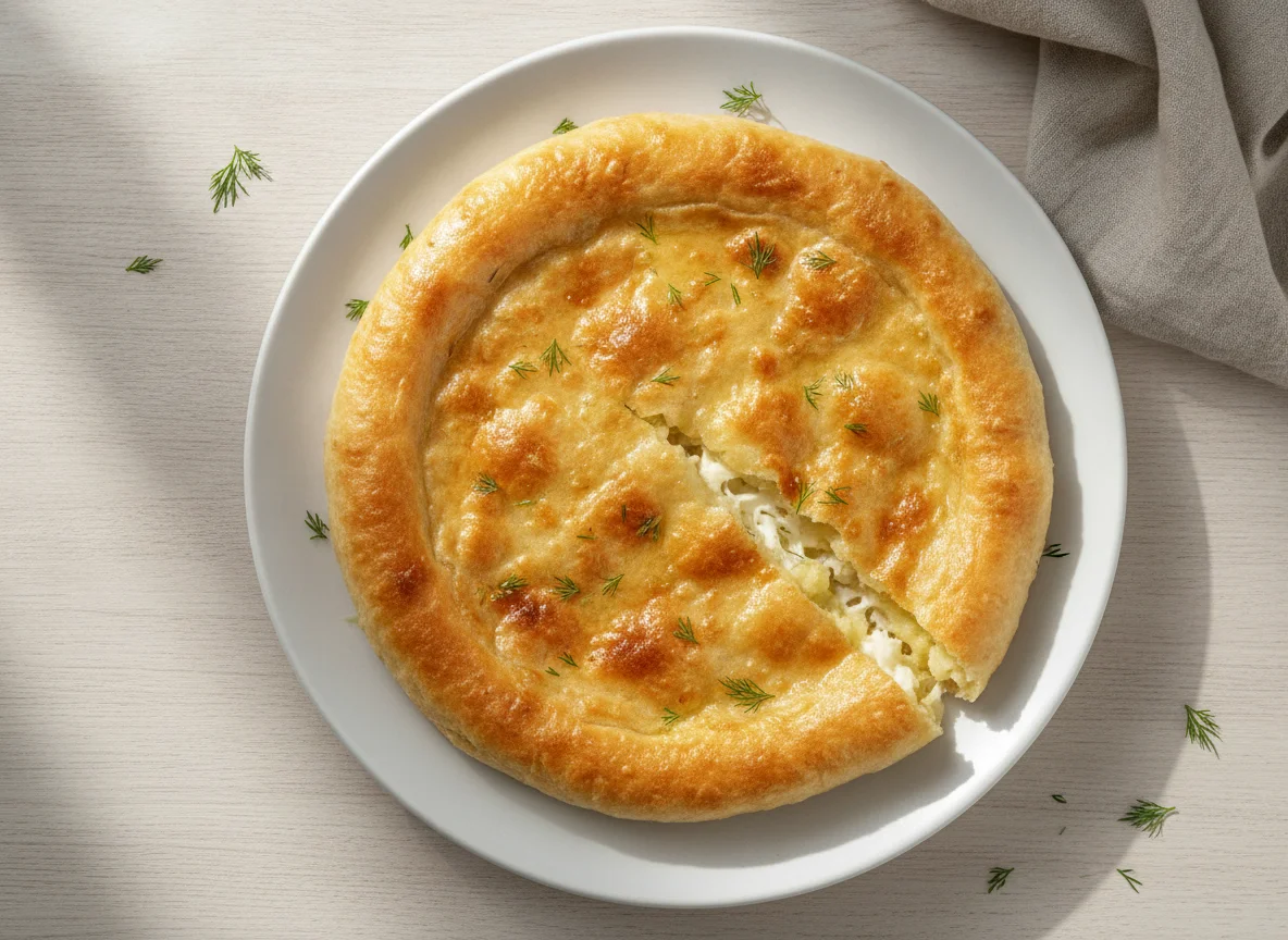 Хычин с картофелем и сыром photo