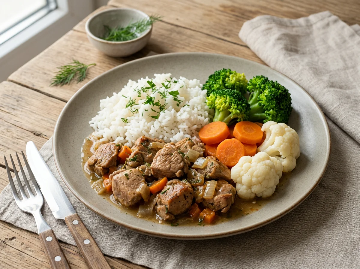 Индейка с рисом и овощами photo