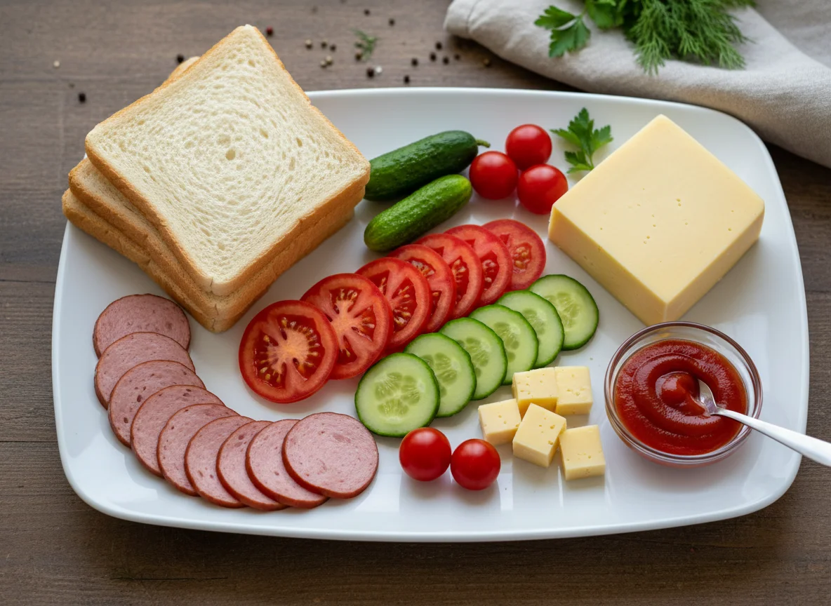 Ингредиенты для бутербродов photo