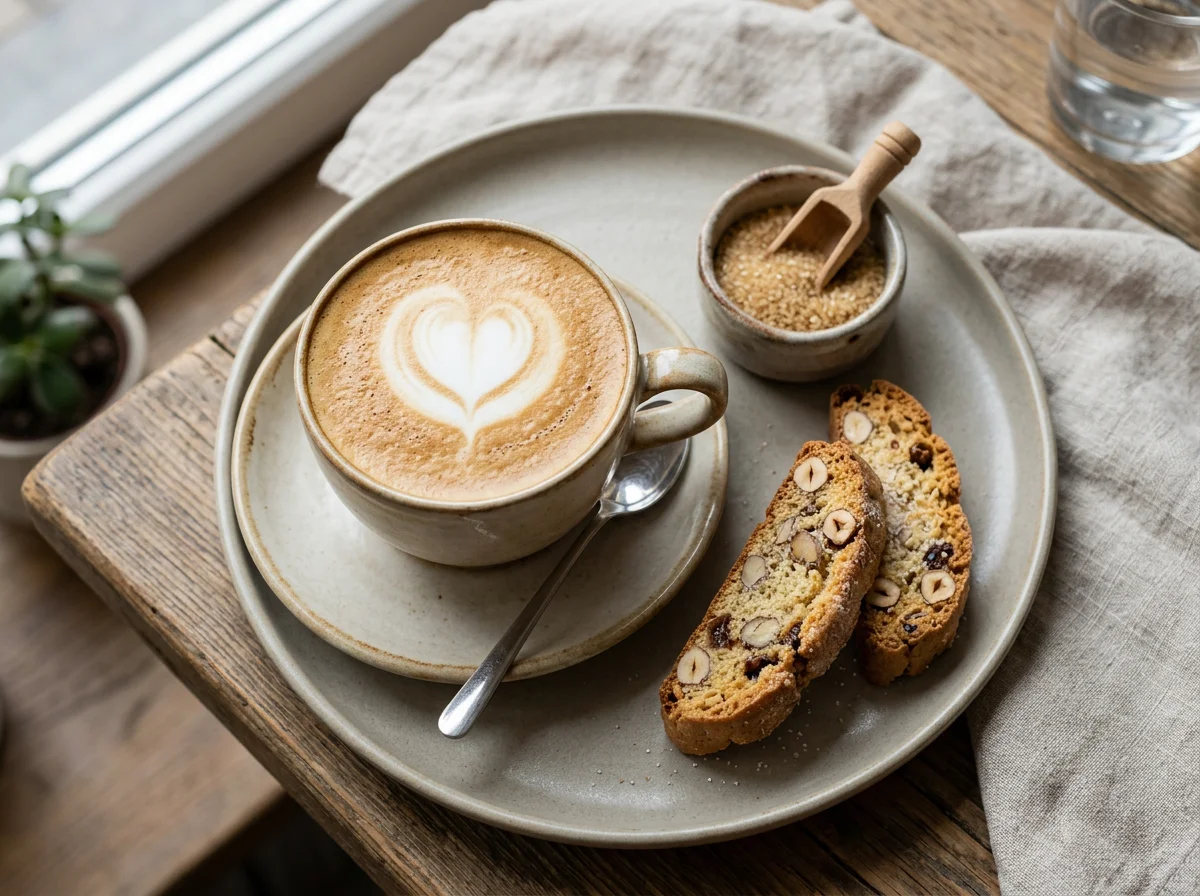 Капучино с бискотти photo