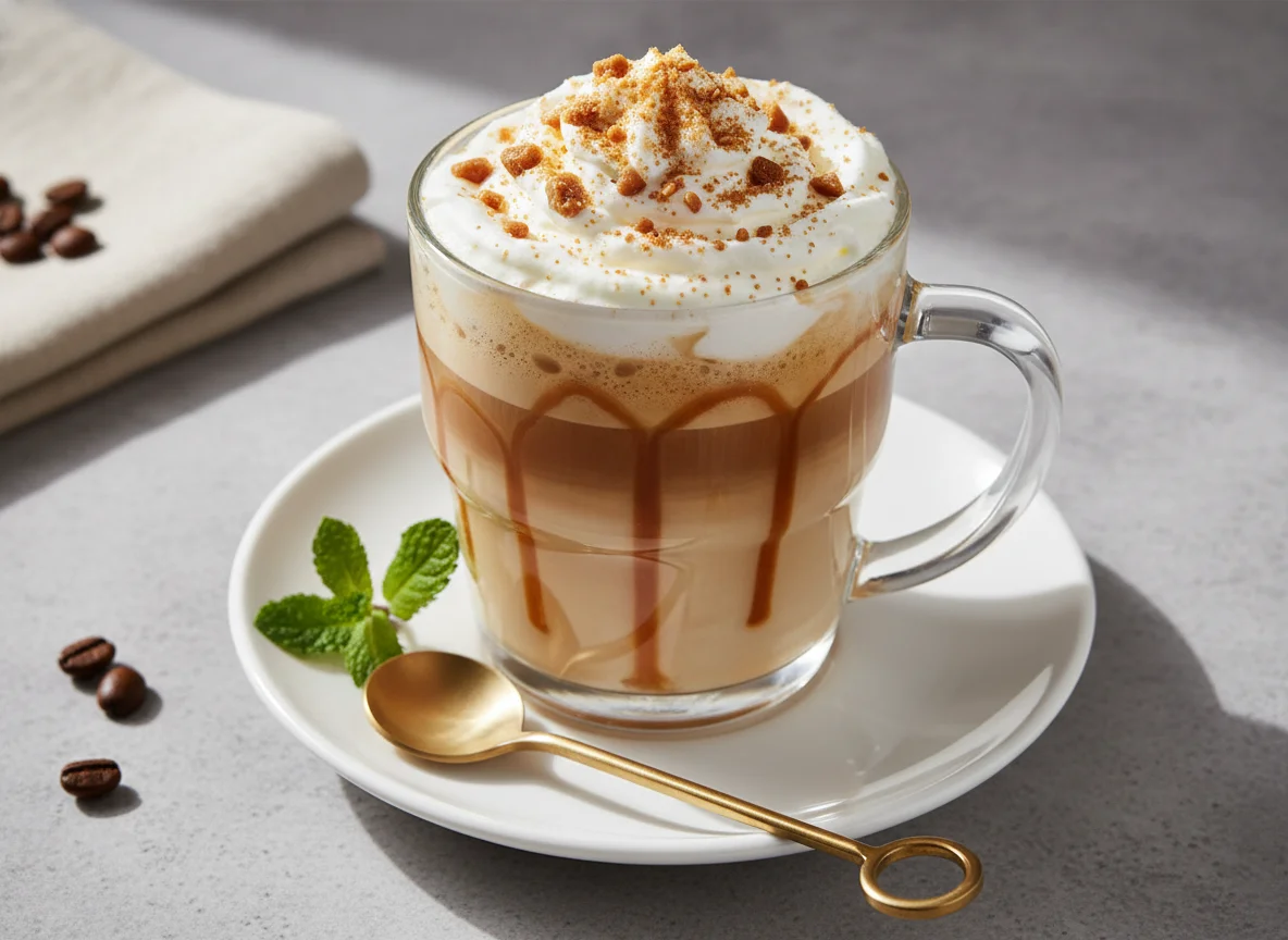 Карамельный латте photo