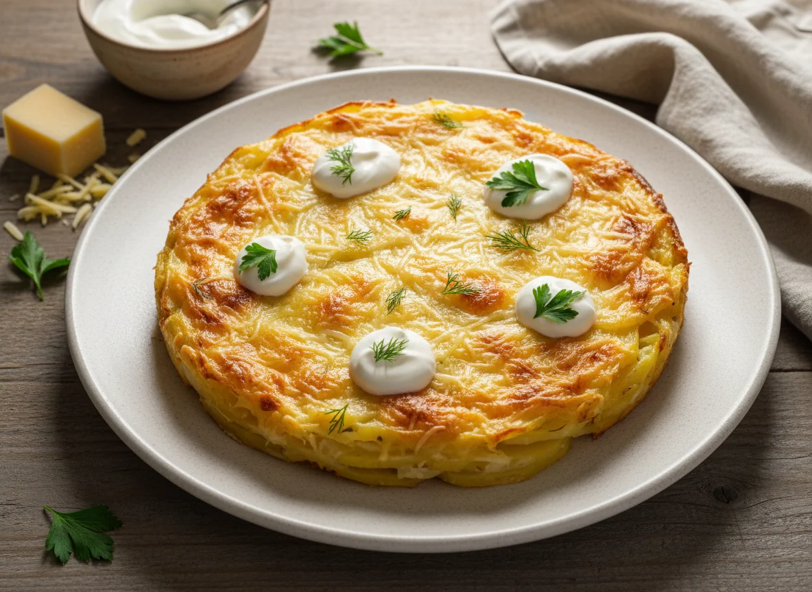 Картофельная запеканка с сыром photo