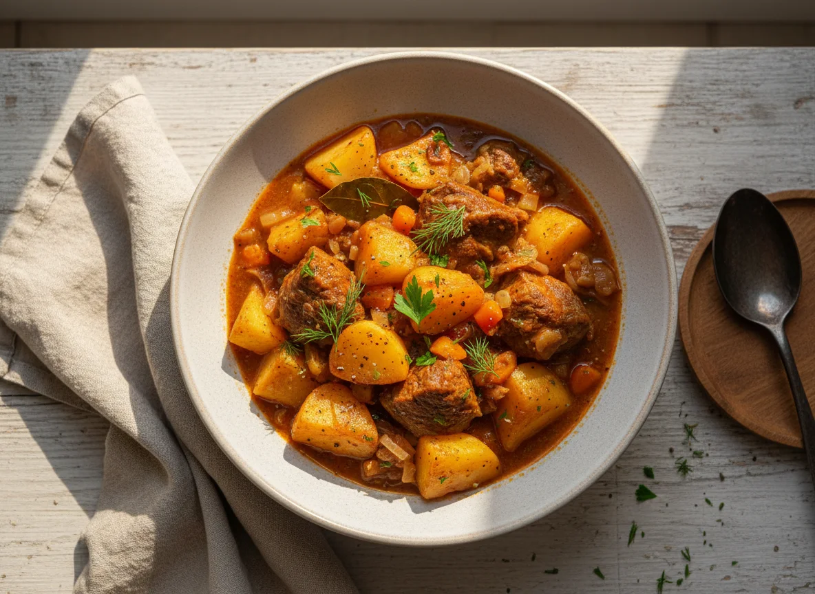 Картофельное рагу с мясом photo