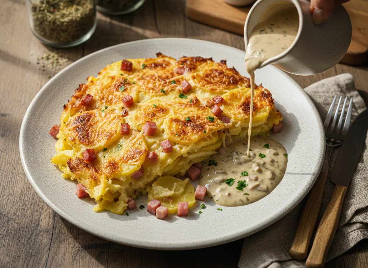 Картофельный гратен photo