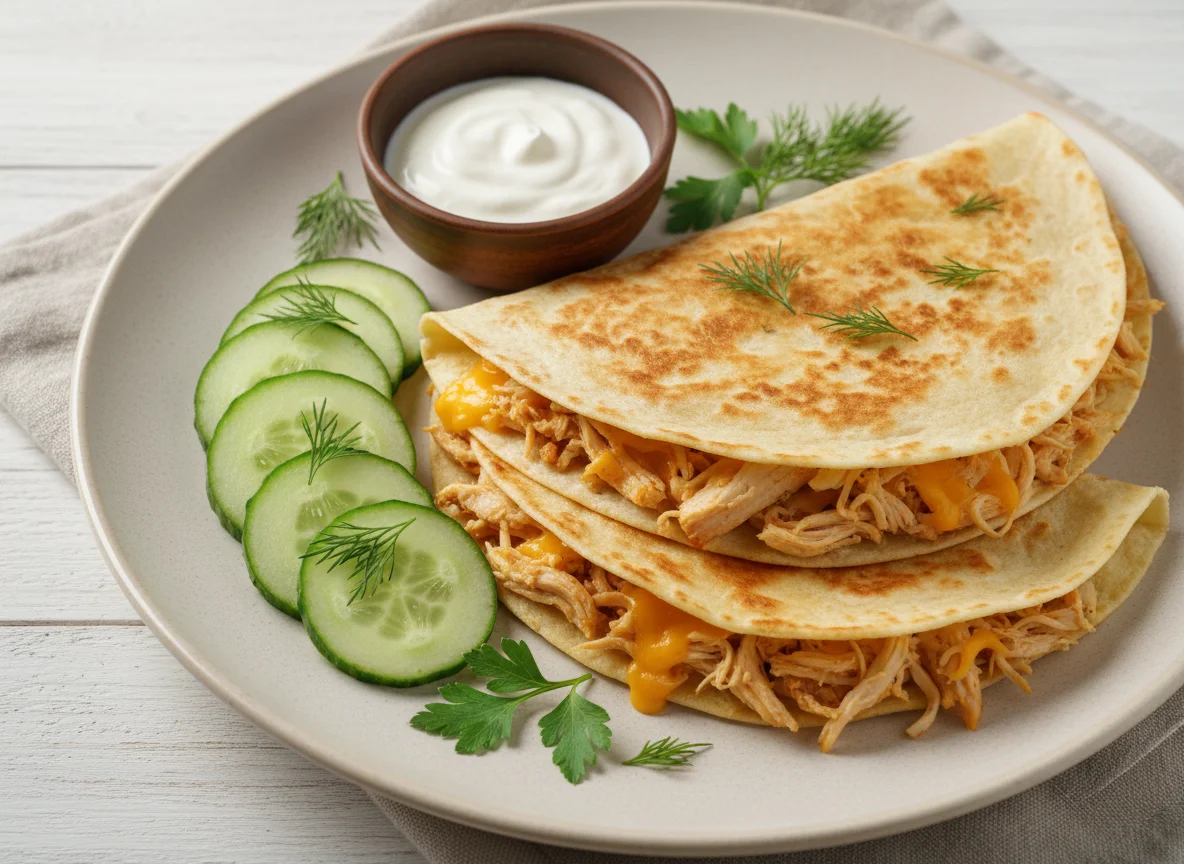 Кесадилья с курицей и сыром photo