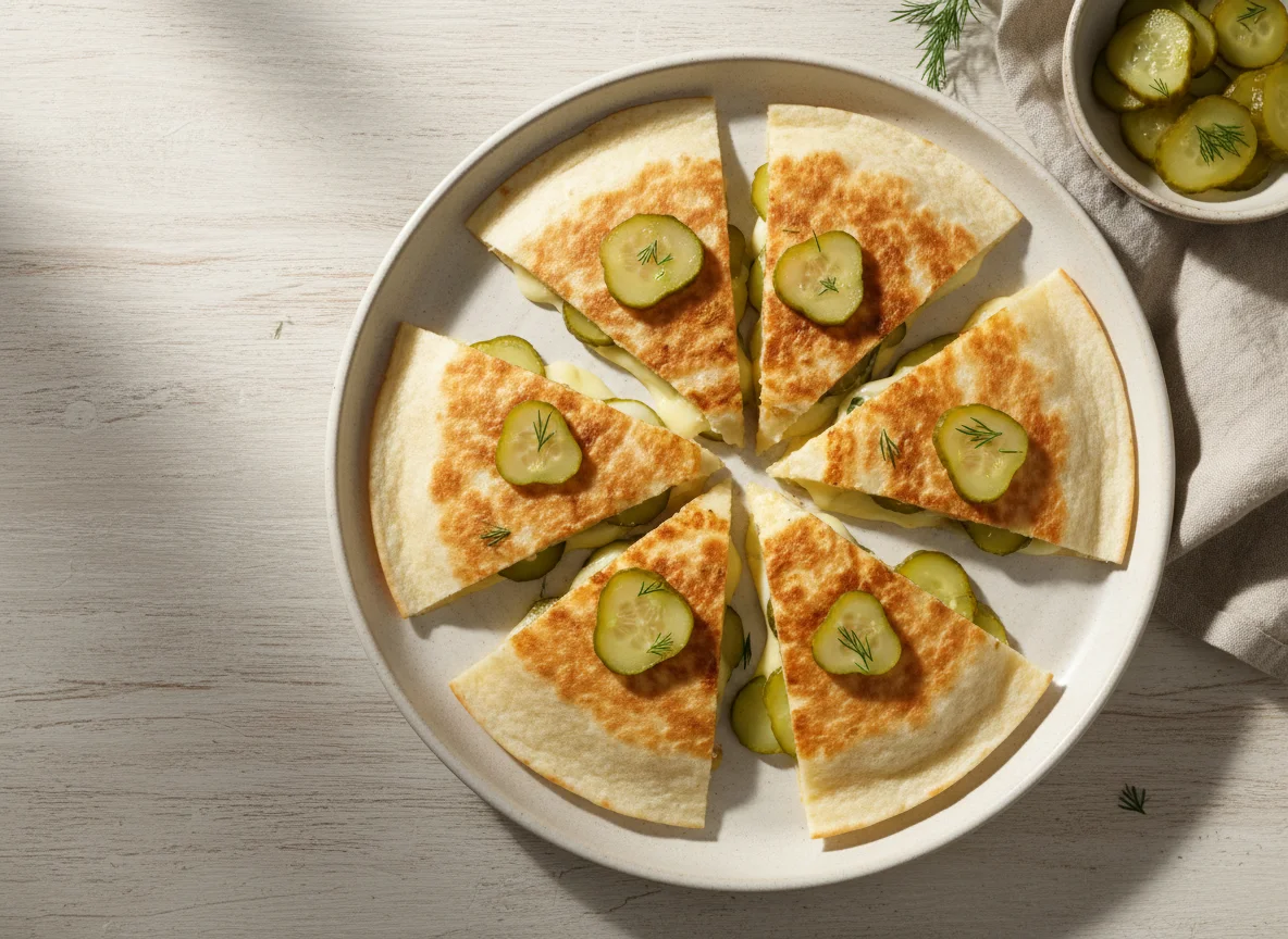 Кесадилья с сыром и огурцами photo