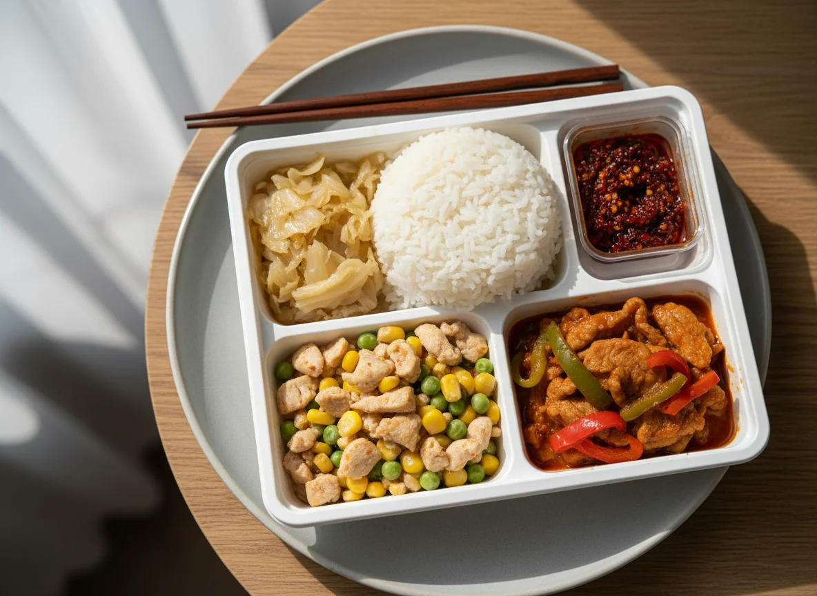 Китайский обед в коробке photo