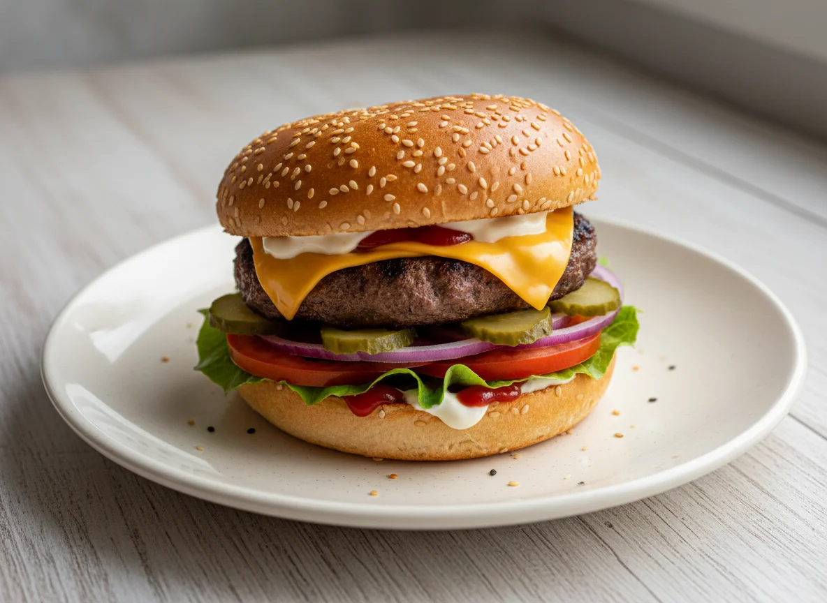 Классический бургер photo