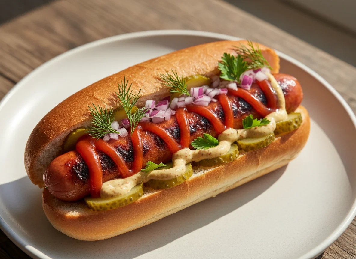 Классический хот-дог photo